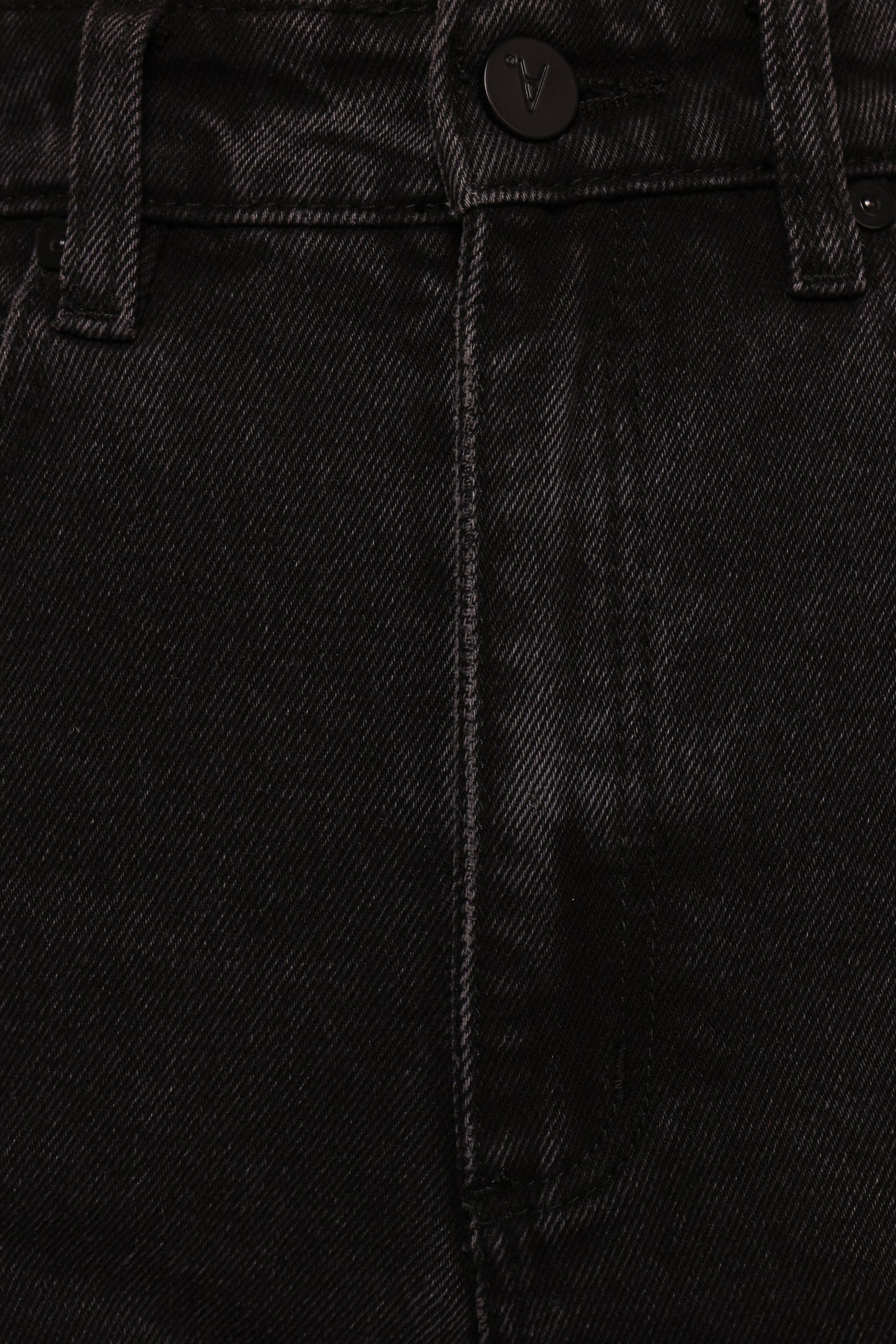 Women's Black Raw Hem Denim Shorts - High Waist Washed Casual Hot Pants
