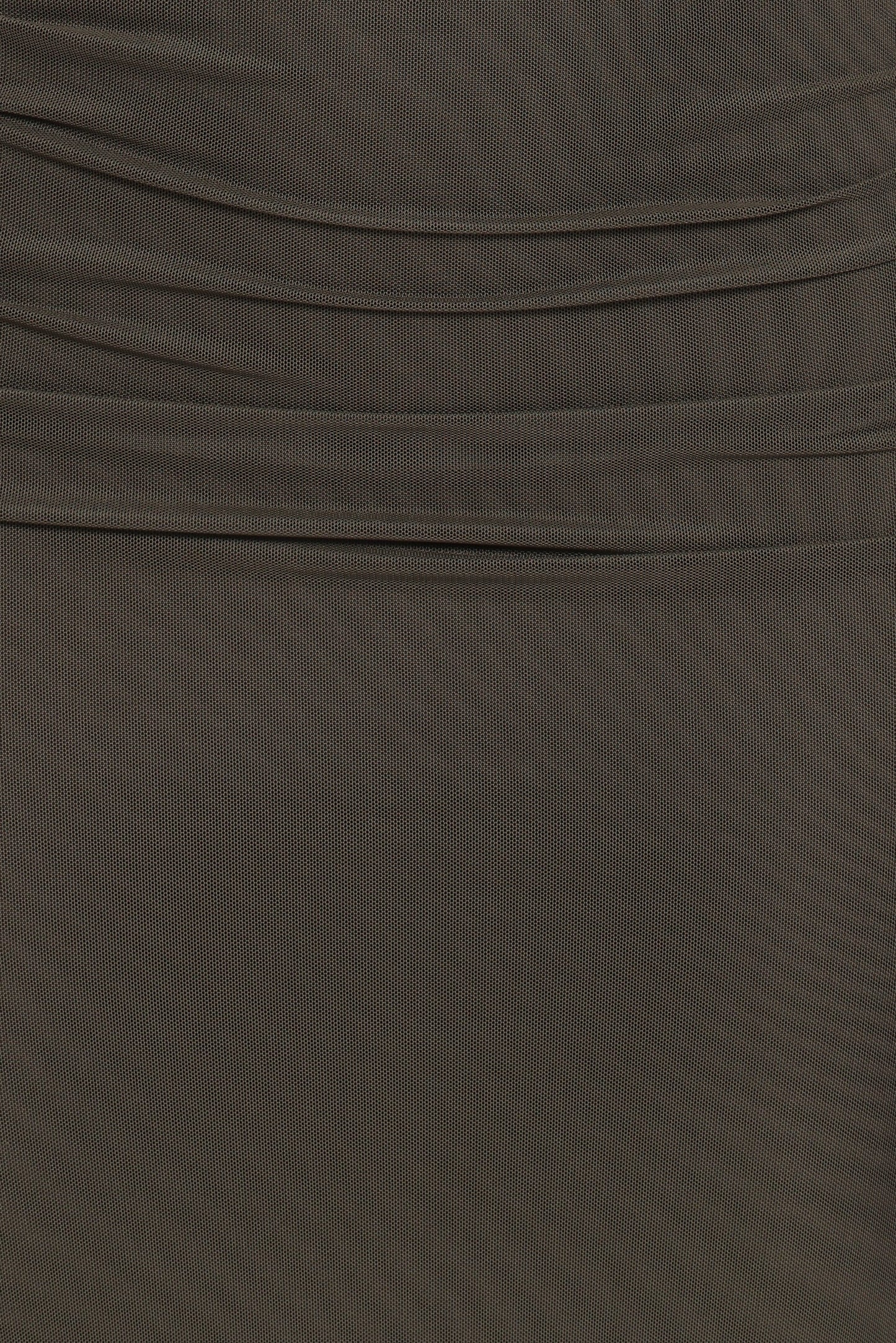 Women's Olive Green Slim Fit Midi Dress