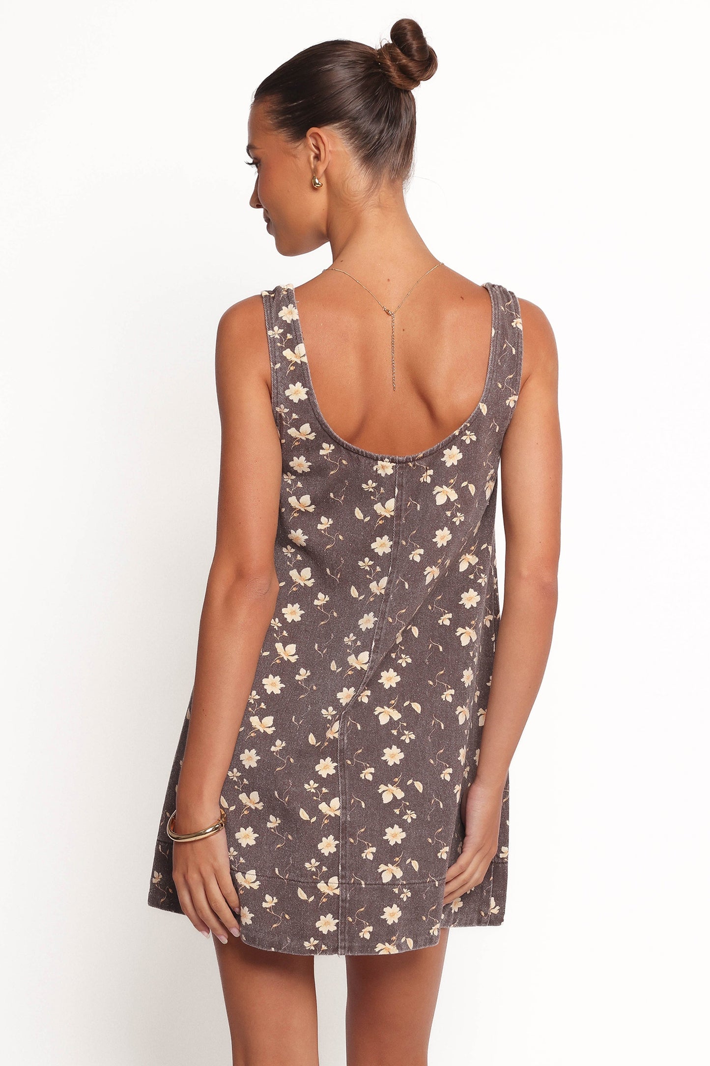 Women's Summer Floral Wide Strap A-Line Romper