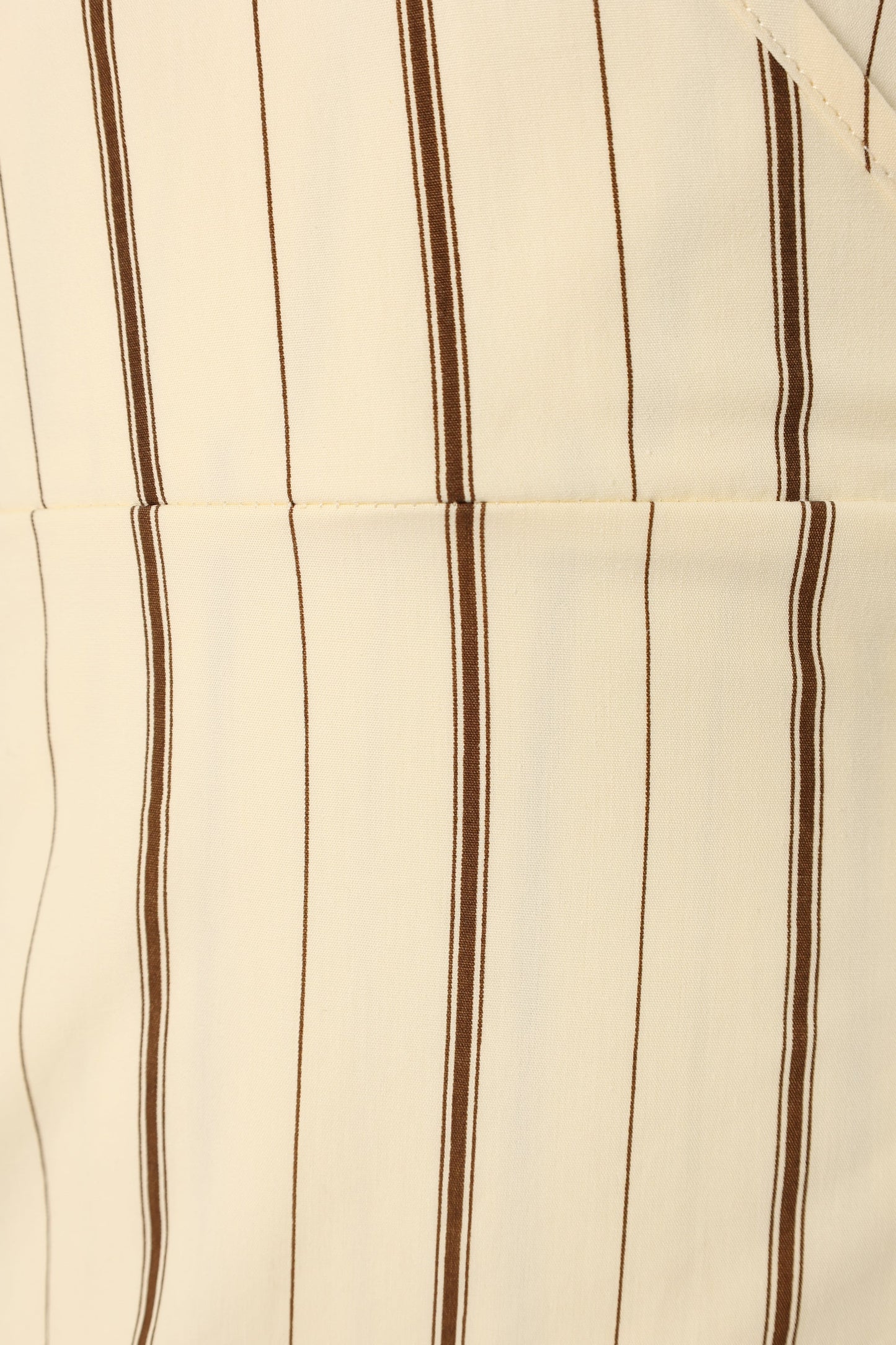 Women's Beige Striped Halter V-Neck Wrap Maxi Dress - Side Slit Vacation Long Dress